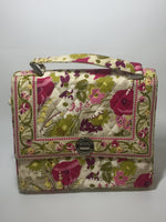 Vera Bradley Julia Crossbody Frame Structured Top Handle Purse MAKE ME BLUSH Pre-Owned