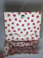 Vera Bradley Julia Crossbody Frame Structured Top Handle Purse MAKE ME BLUSH Pre-Owned